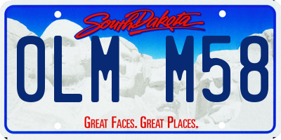 SD license plate 0LMM58
