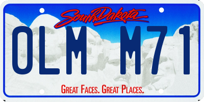 SD license plate 0LMM71