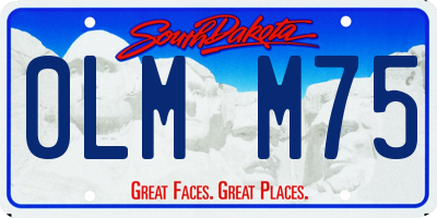 SD license plate 0LMM75