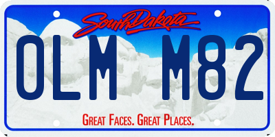 SD license plate 0LMM82
