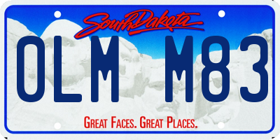 SD license plate 0LMM83