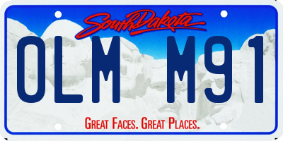 SD license plate 0LMM91