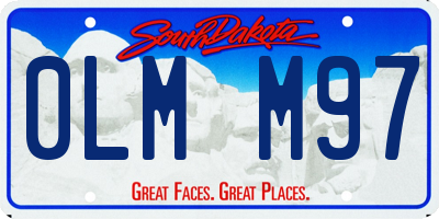 SD license plate 0LMM97