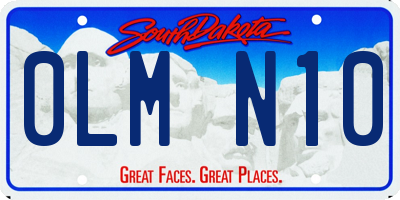 SD license plate 0LMN10