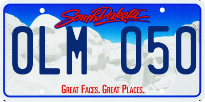 SD license plate 0LMO50