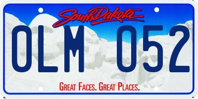 SD license plate 0LMO52