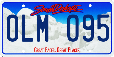 SD license plate 0LMO95