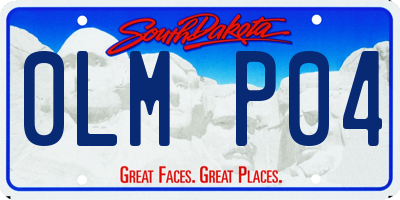 SD license plate 0LMP04