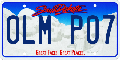 SD license plate 0LMP07