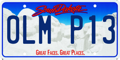 SD license plate 0LMP13