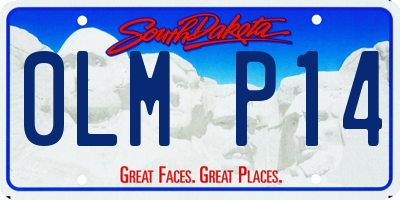SD license plate 0LMP14