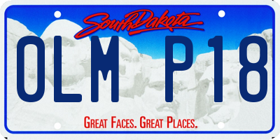 SD license plate 0LMP18