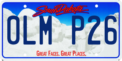SD license plate 0LMP26