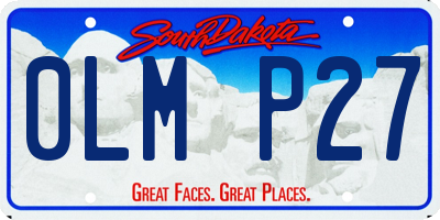 SD license plate 0LMP27
