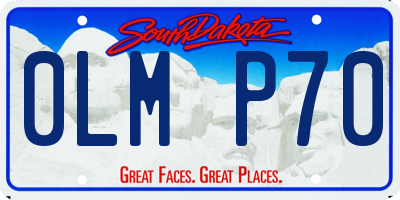 SD license plate 0LMP70