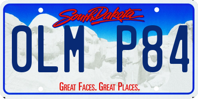 SD license plate 0LMP84