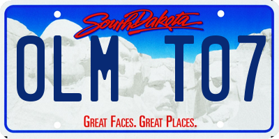 SD license plate 0LMT07
