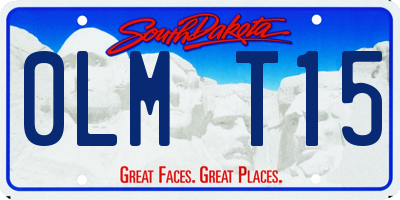 SD license plate 0LMT15