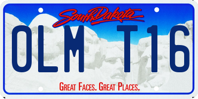 SD license plate 0LMT16