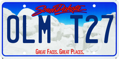 SD license plate 0LMT27
