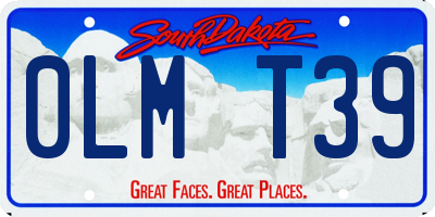 SD license plate 0LMT39
