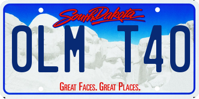 SD license plate 0LMT40