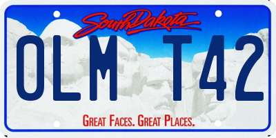 SD license plate 0LMT42