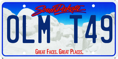 SD license plate 0LMT49