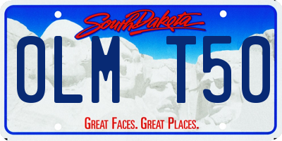 SD license plate 0LMT50