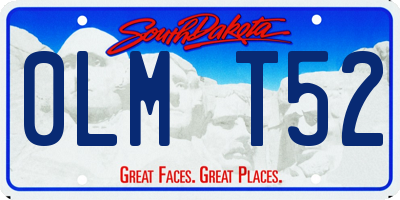 SD license plate 0LMT52