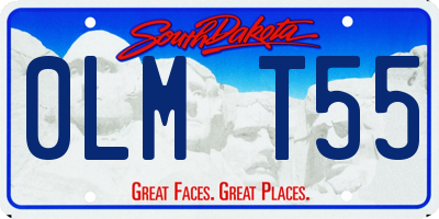 SD license plate 0LMT55
