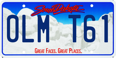 SD license plate 0LMT61