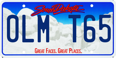 SD license plate 0LMT65