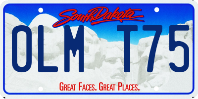 SD license plate 0LMT75