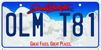 SD license plate 0LMT81