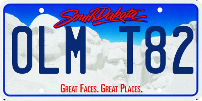 SD license plate 0LMT82