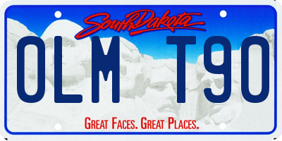 SD license plate 0LMT90