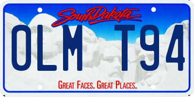 SD license plate 0LMT94