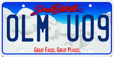 SD license plate 0LMU09