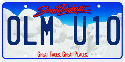 SD license plate 0LMU10