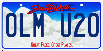 SD license plate 0LMU20