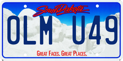 SD license plate 0LMU49