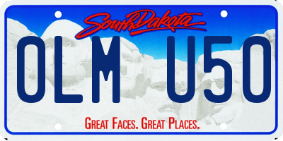 SD license plate 0LMU50