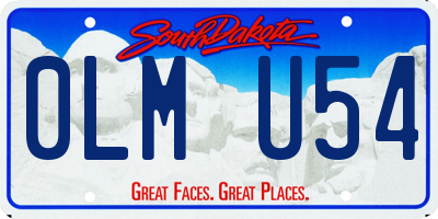 SD license plate 0LMU54