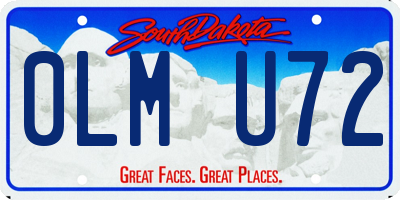 SD license plate 0LMU72
