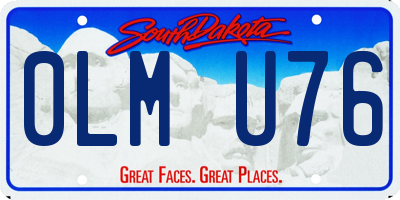 SD license plate 0LMU76
