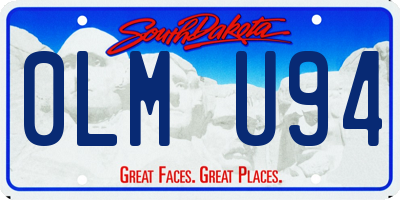 SD license plate 0LMU94