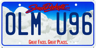 SD license plate 0LMU96