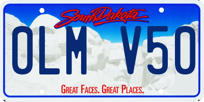 SD license plate 0LMV50