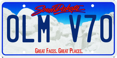 SD license plate 0LMV70